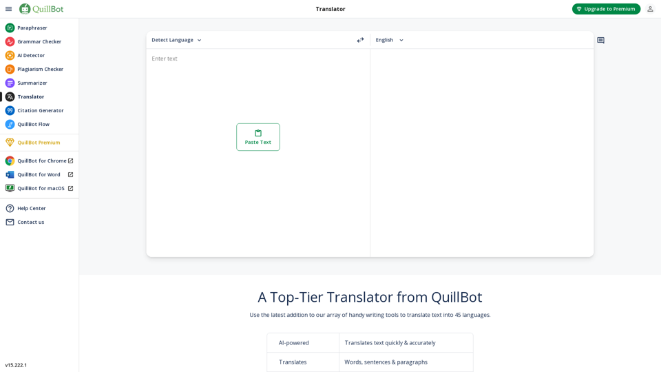 Language Translator: Accurate and Fast Translations - QuillBot AI